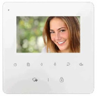 Οθόνη θυροτηλεόρασης TFT 4” με πλήκτρα αφής MAT-DT437/W